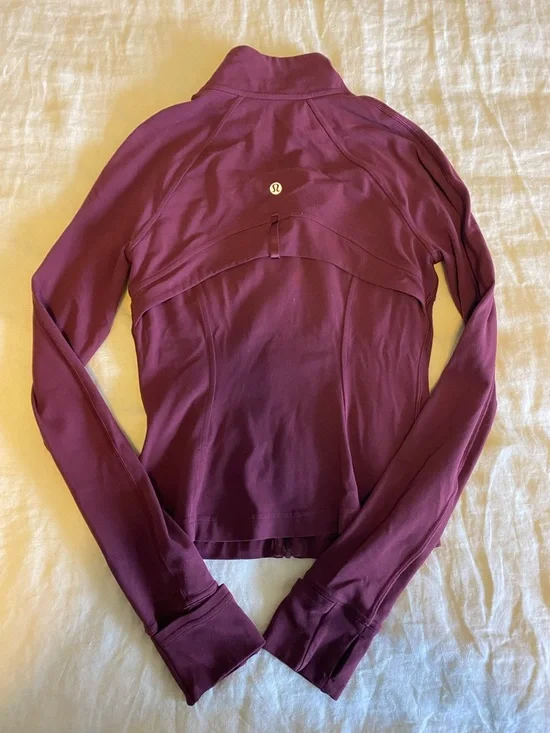 Lululemon Burgundy Full-Zip Active Jacket - Picture 3 of 4